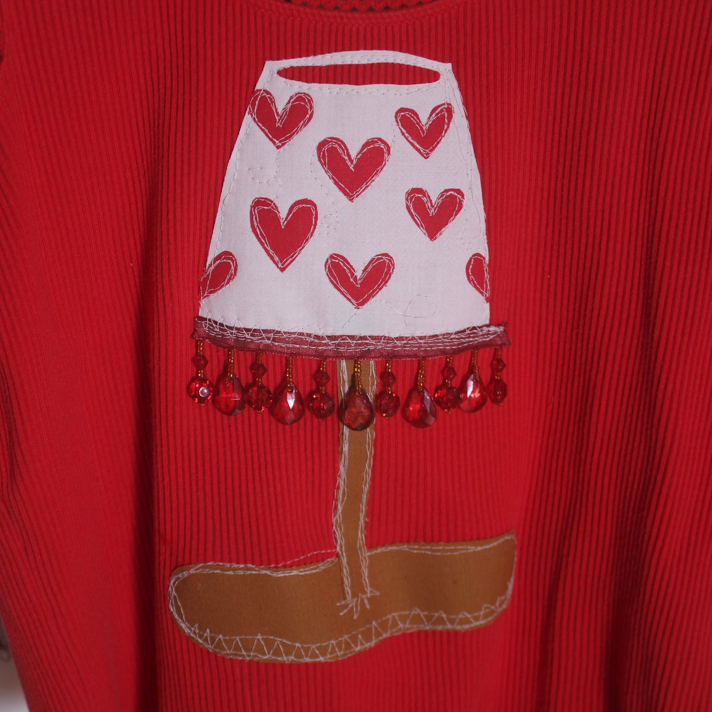 Beaded fringe lamp tank(medium) - Magg's Rags 