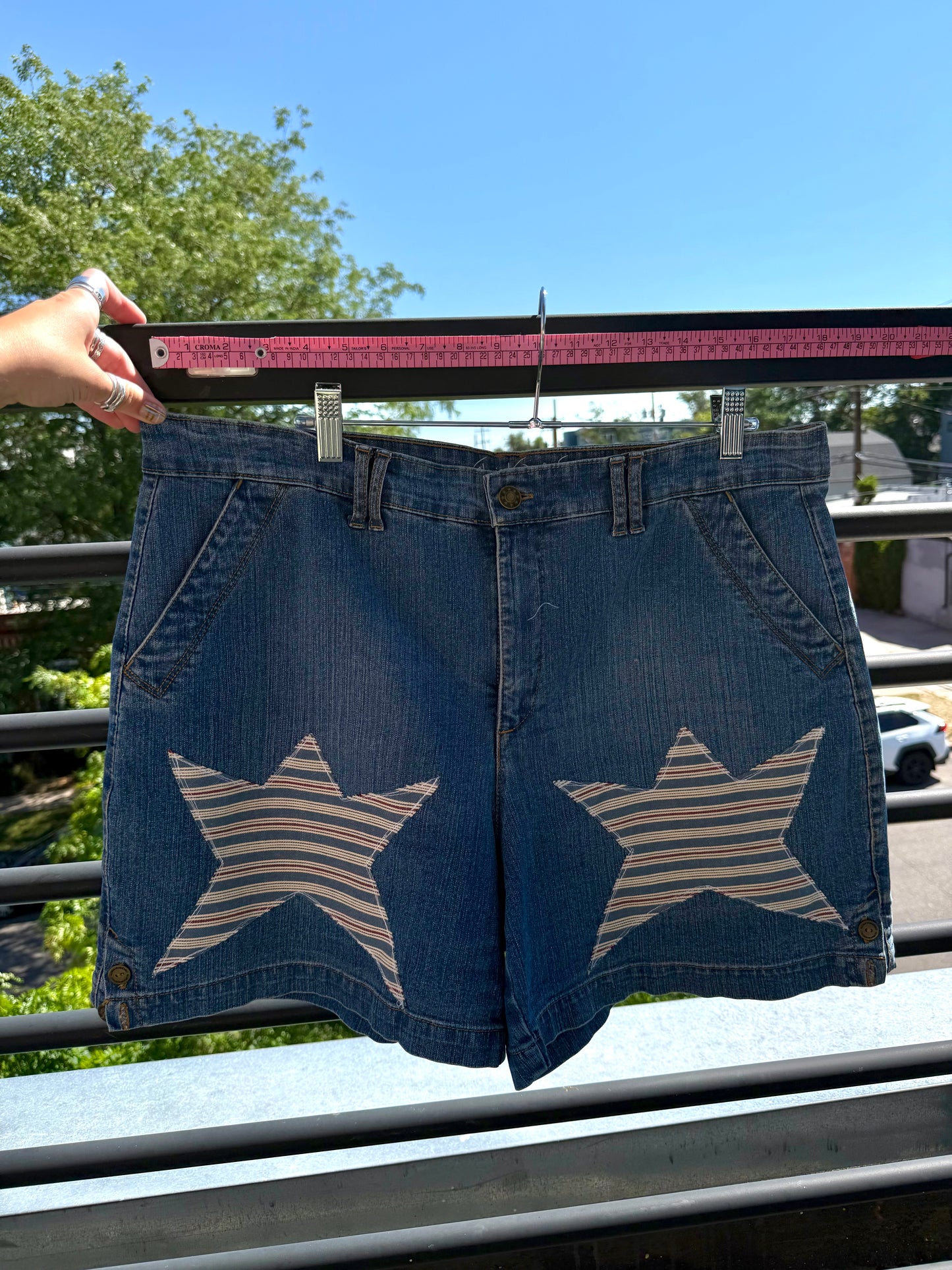 Striped Star jorts(36)