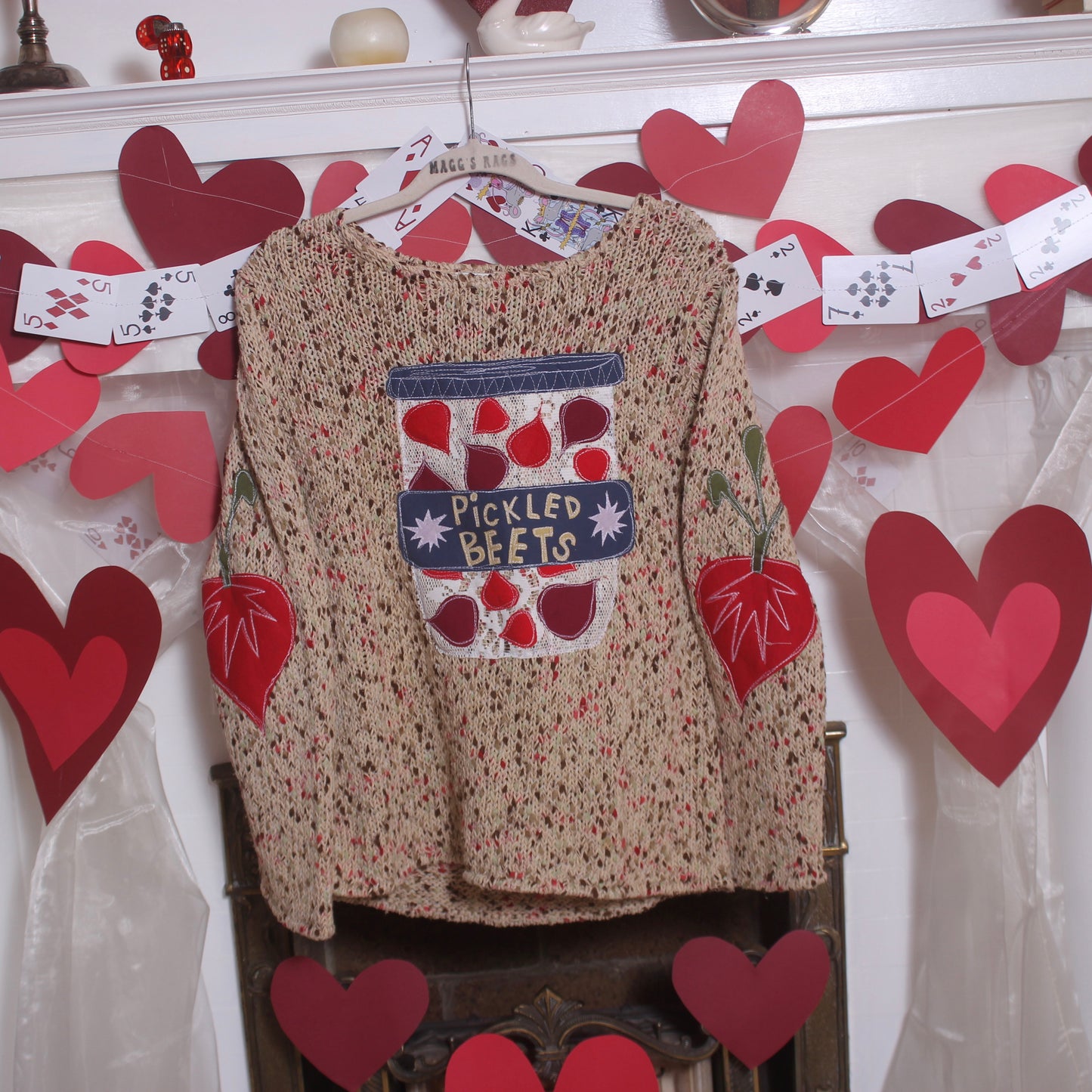 Pickled Beets Sweater(Large) - Magg's Rags 