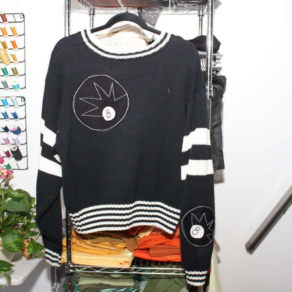 All over 8-ball sweater(large)