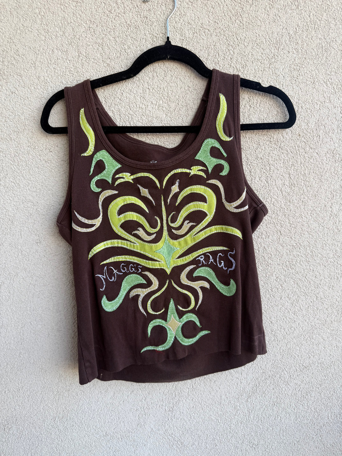 Abstract appliqué tank(XL)