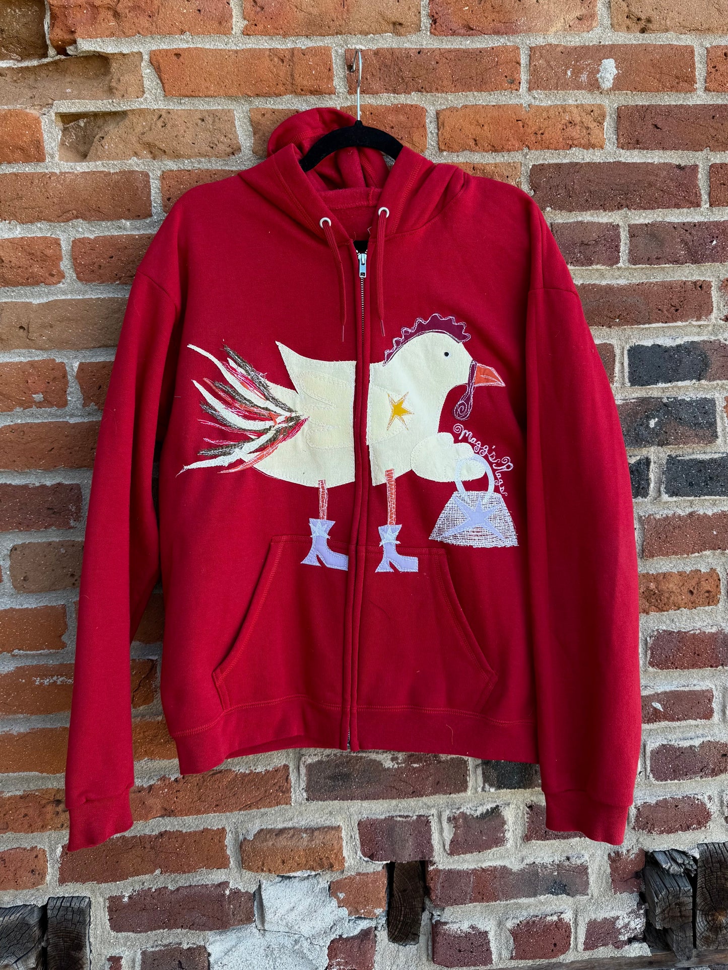 Sassy chicken zip up(Large)