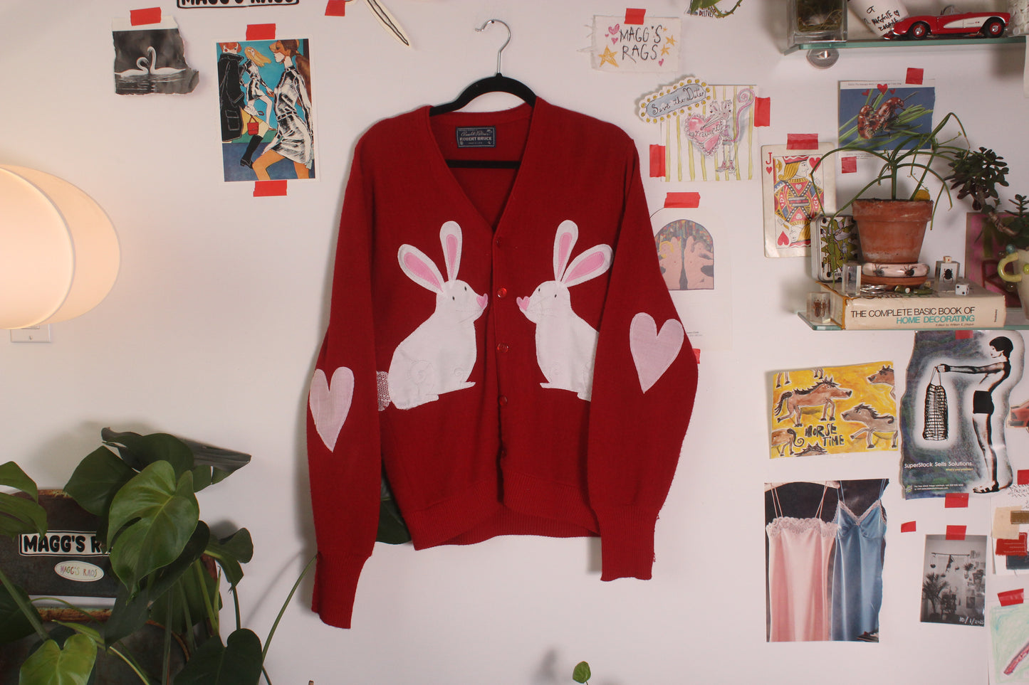 Rabbit duo cardigan(large)