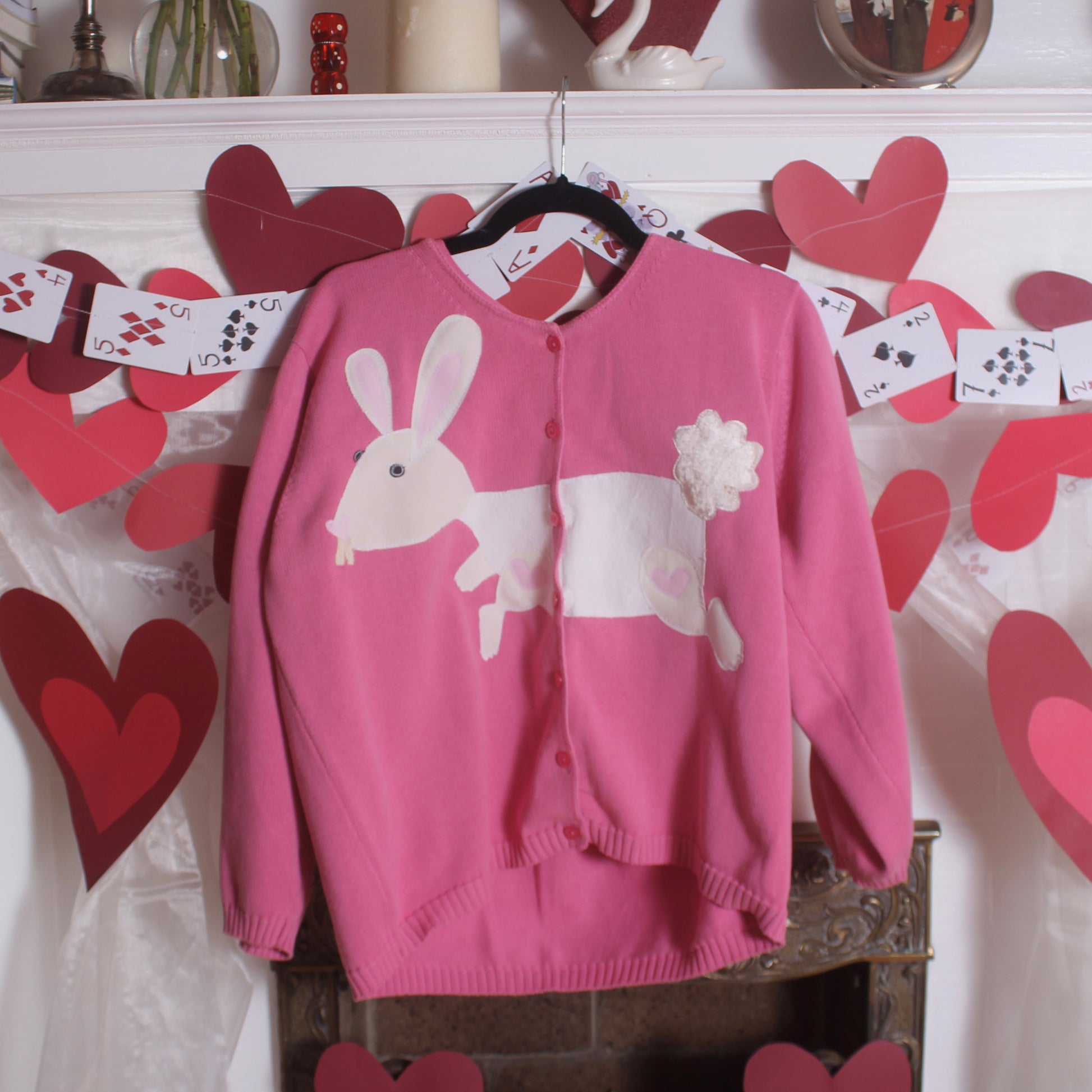 Split front rabbit cardigan(XL) - Magg's Rags 