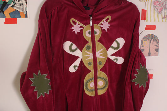 Velor bug zip up (2XL)