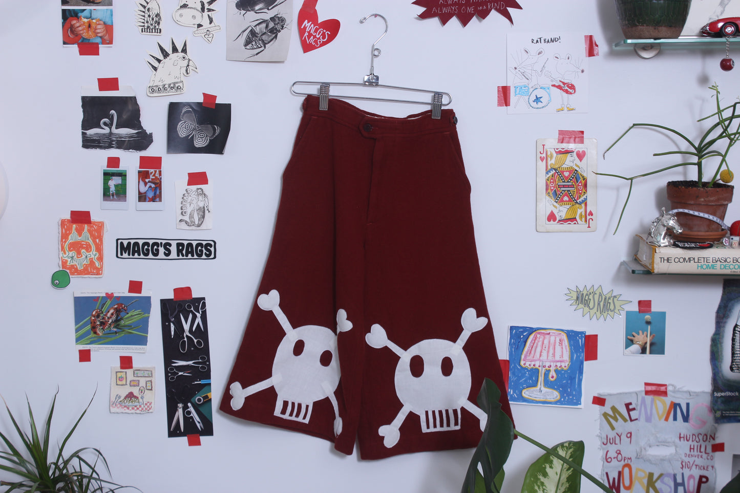 Wool Skull n’ crossbones capris(XS)