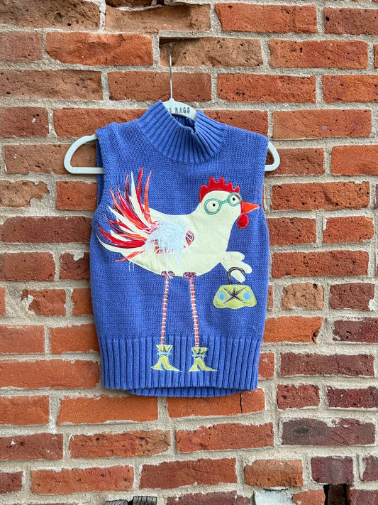 Sassy feather chicken mockneck(small)