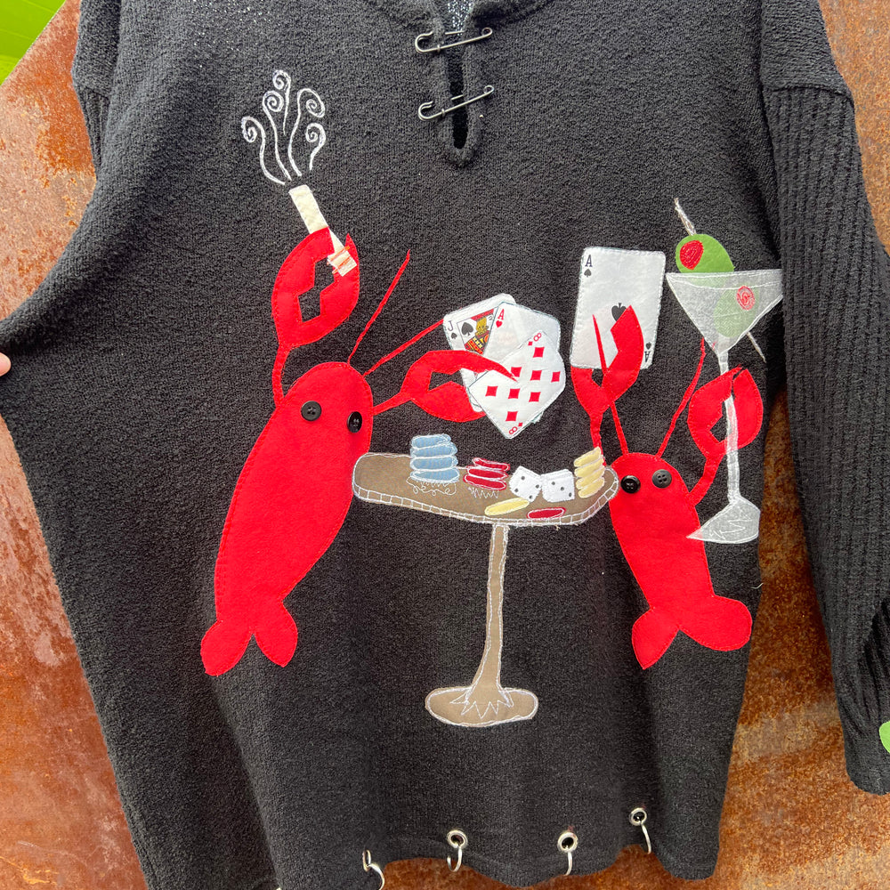 
                      
                        Gambling lobsters card sweater(Charms removable!)(XL)
                      
                    