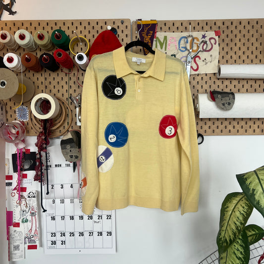 Billiards longsleeve sweater polo (large)