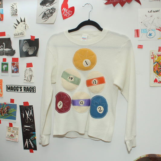 Billiards waffle long sleeve(small)