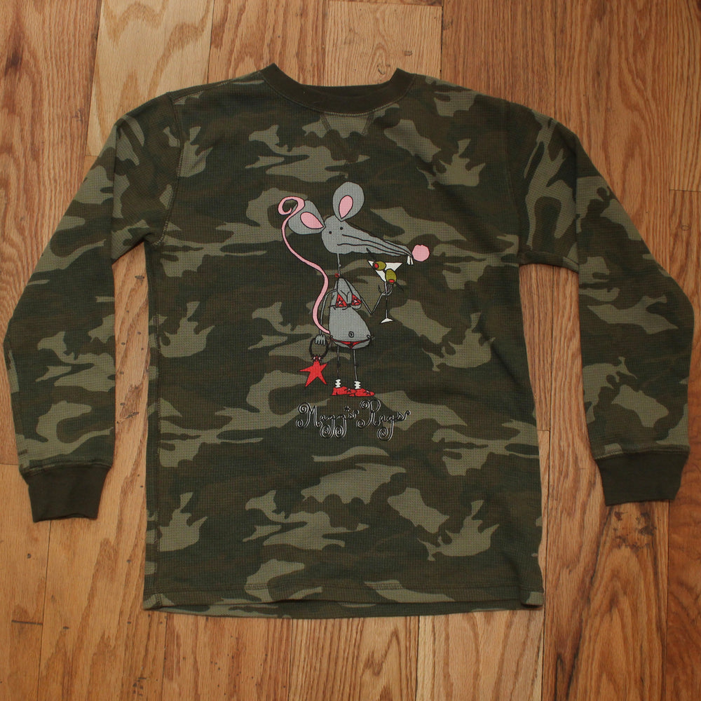 Martini rat front n’ back long sleeve tee(XS)
