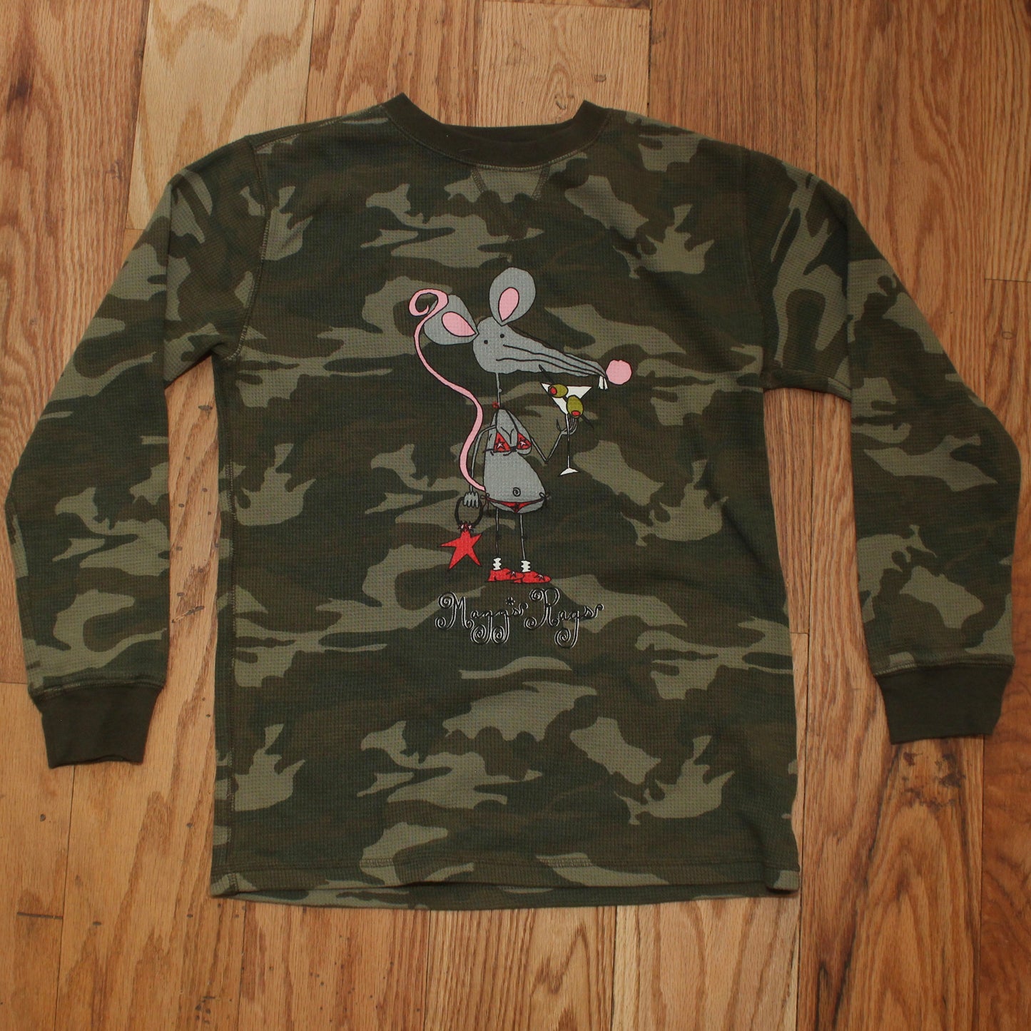 Martini rat front n’ back long sleeve tee(XS)