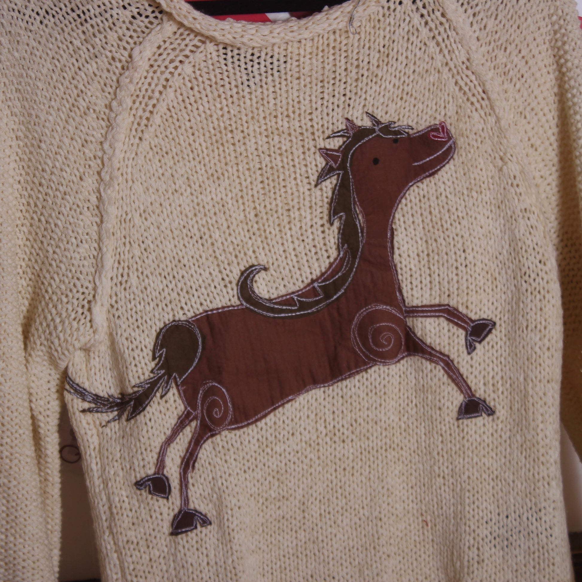 Horse n’ hearts sweater(medium) - Magg's Rags 