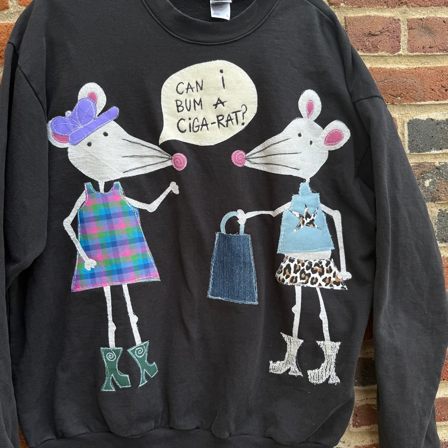 Can I Bum a ciga-rat vintage crew(large)