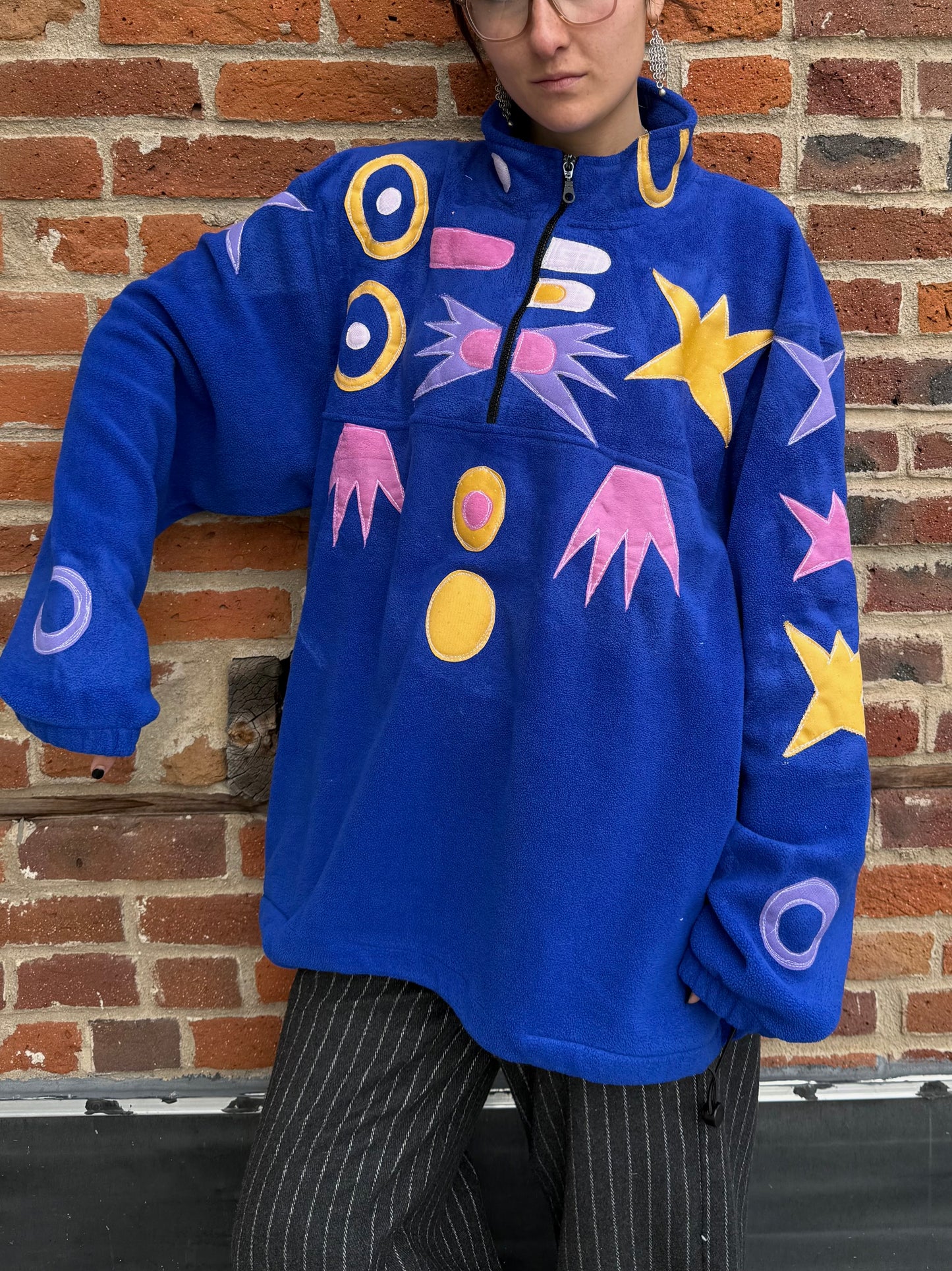 Abstract winter fleece(2XL)