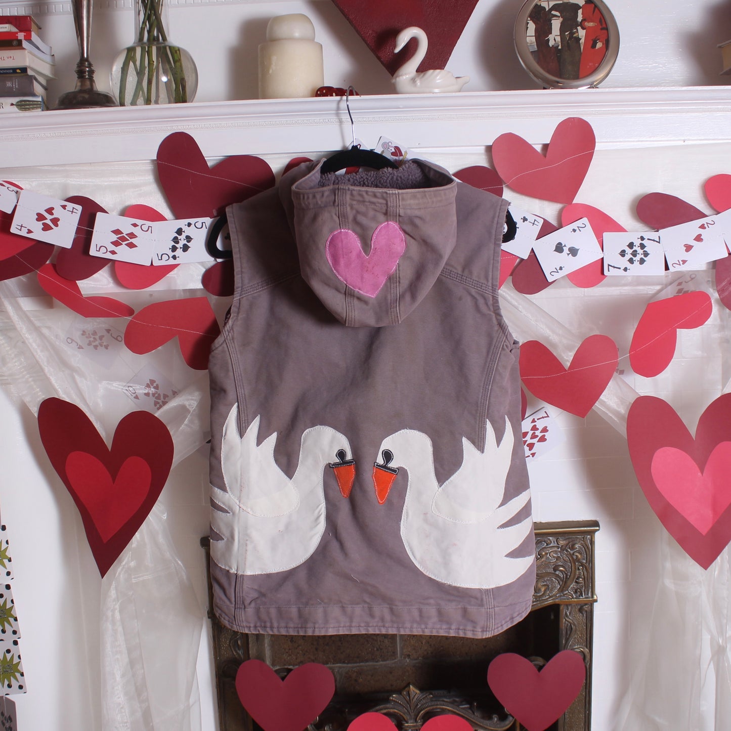 Purple swan car-heart vest(medium)