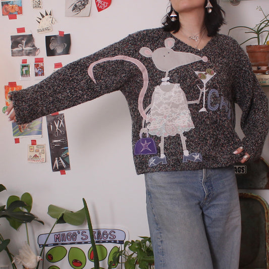 Cheers Mrs. Rat sweater(large)