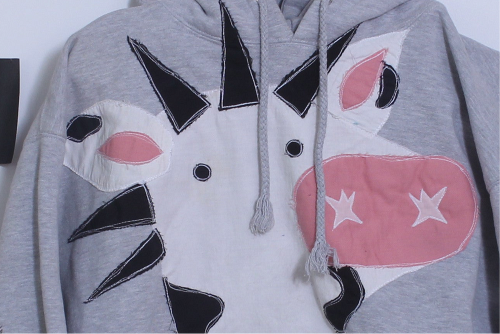 Punk cow n’ stars hoodie(medium)