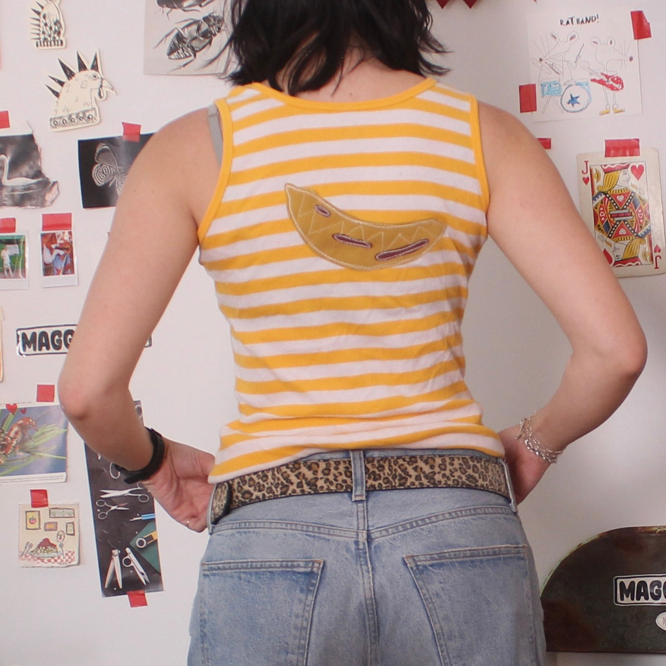 Striped banana tank(large)