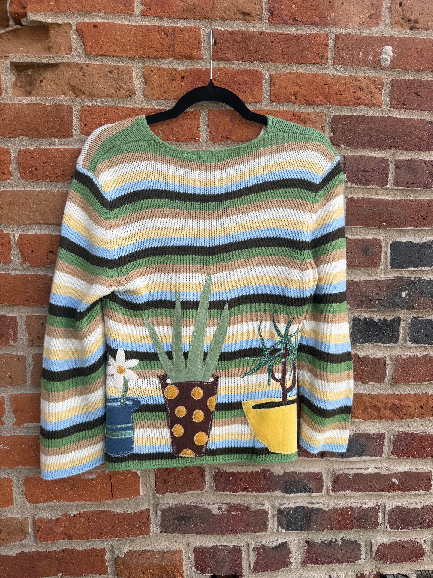 360° plant vintage sweater(M)