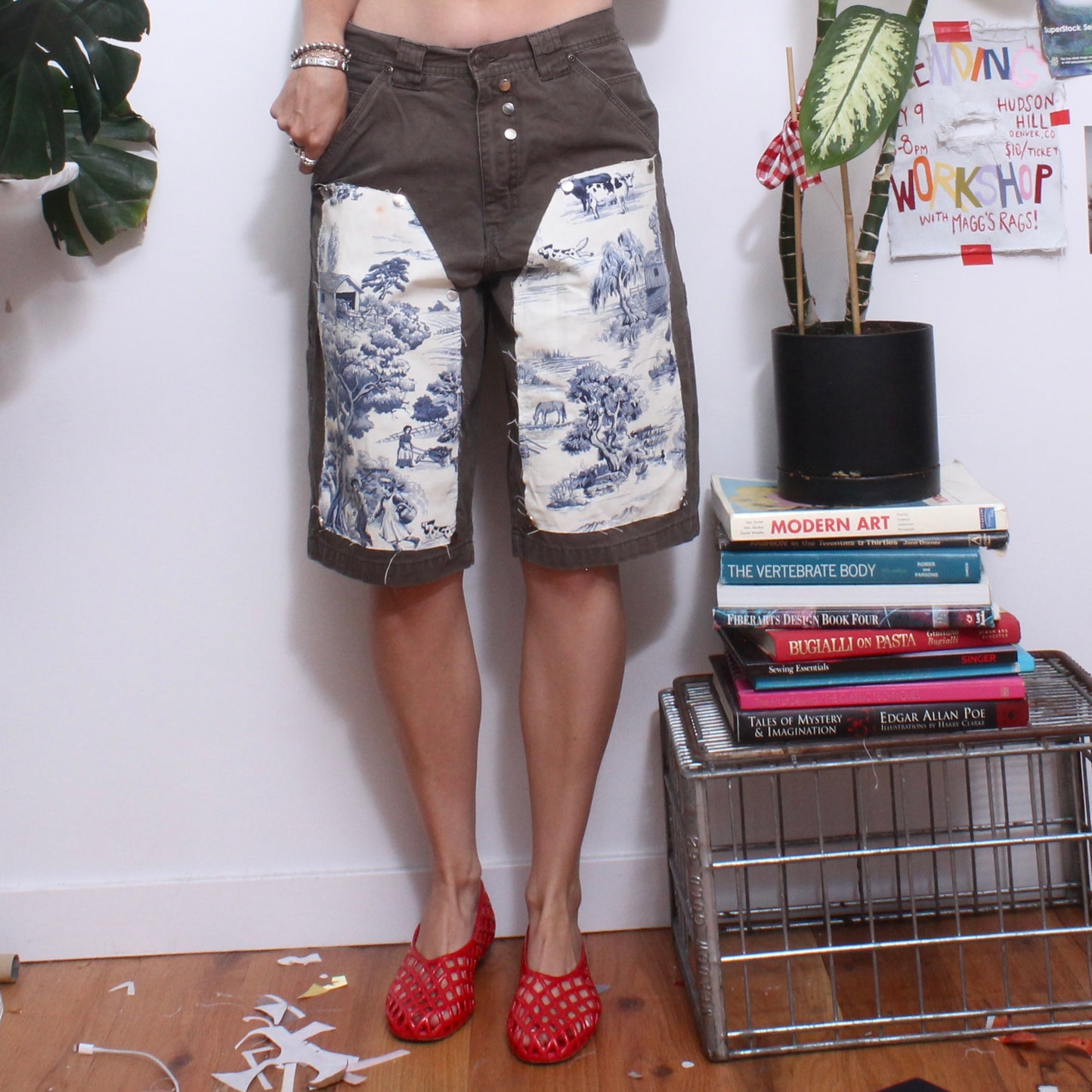 Double knee toile shorts(30)