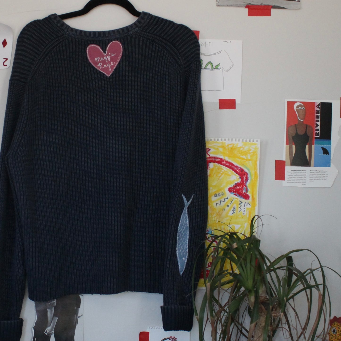 Sardine sleeve sweater(large)