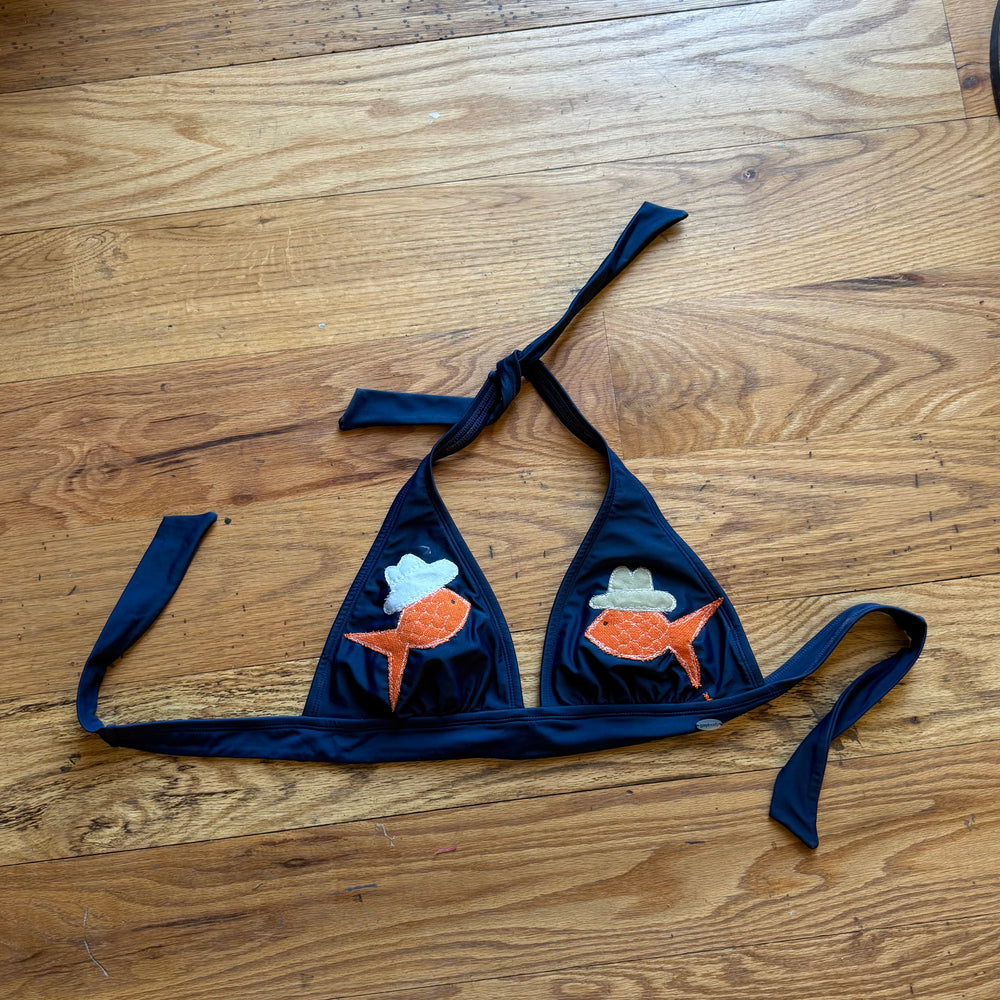Cowboy fish bikini top(large)