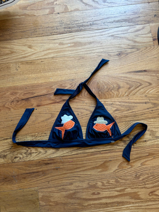 Cowboy fish bikini top(large)