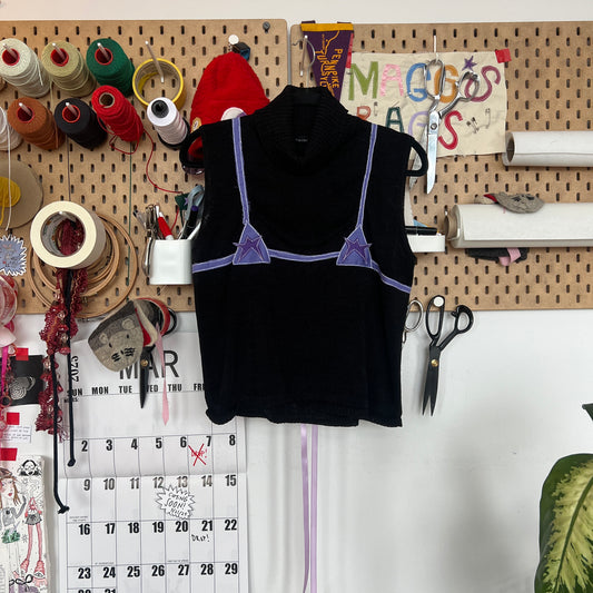 Bikini turtleneck sweater tank (small)