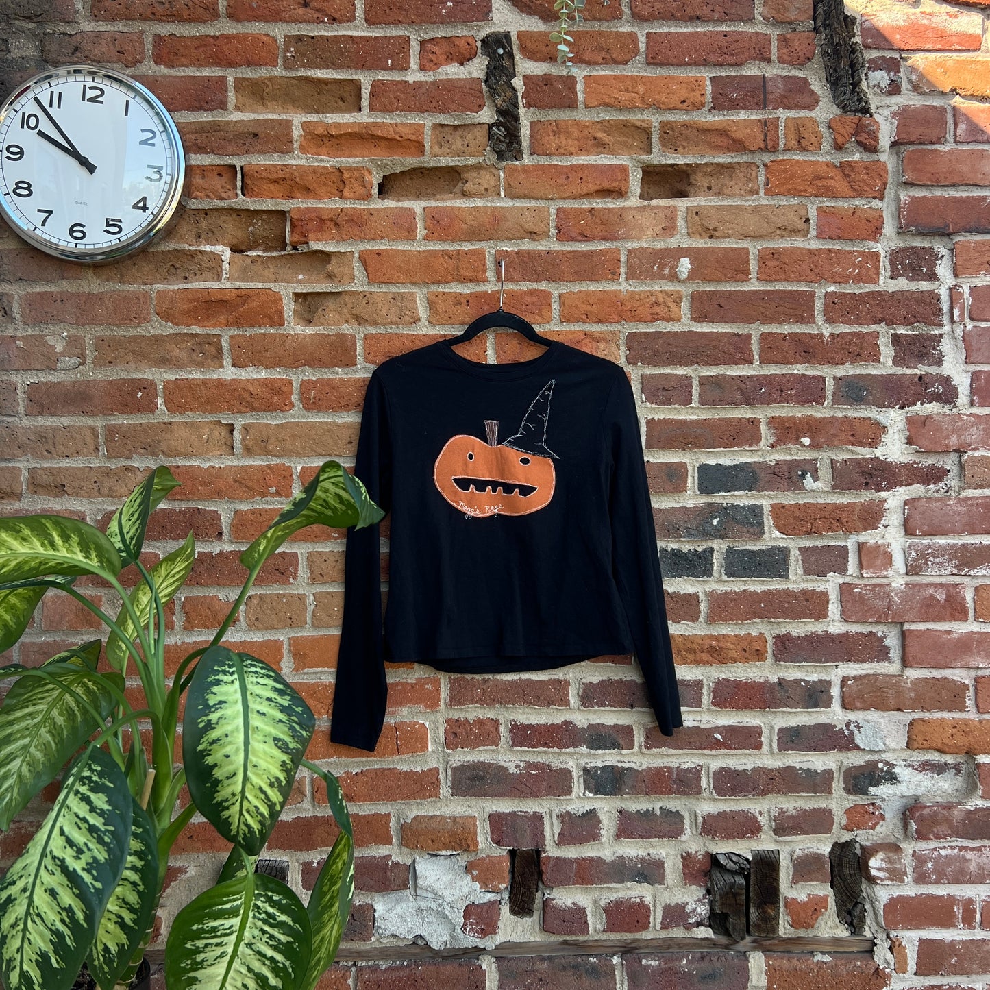 Jack-o-lantern long sleeve tee (s/m)