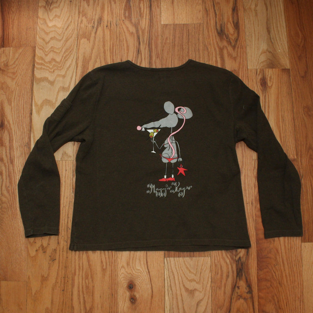 Martini rat front n’ back long sleeve tee(medium)