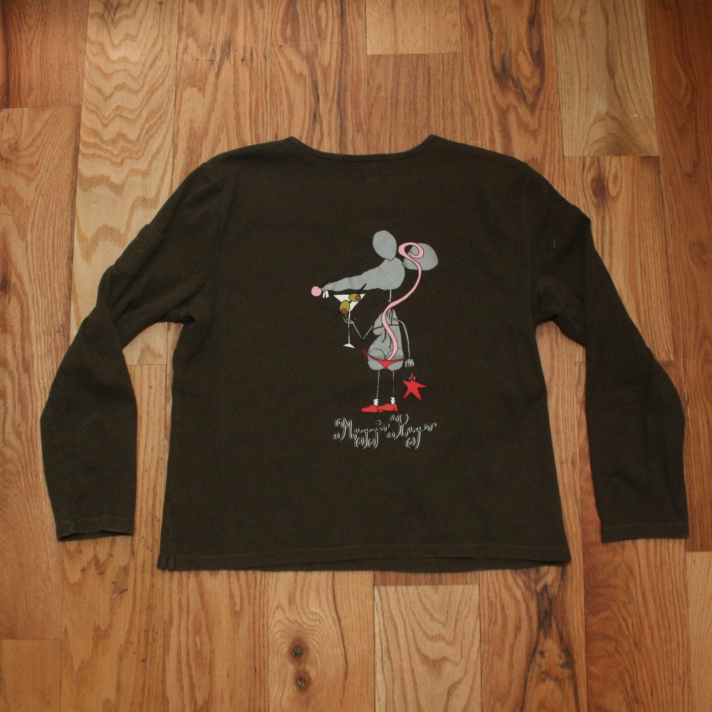 Martini rat front n’ back long sleeve tee(medium)