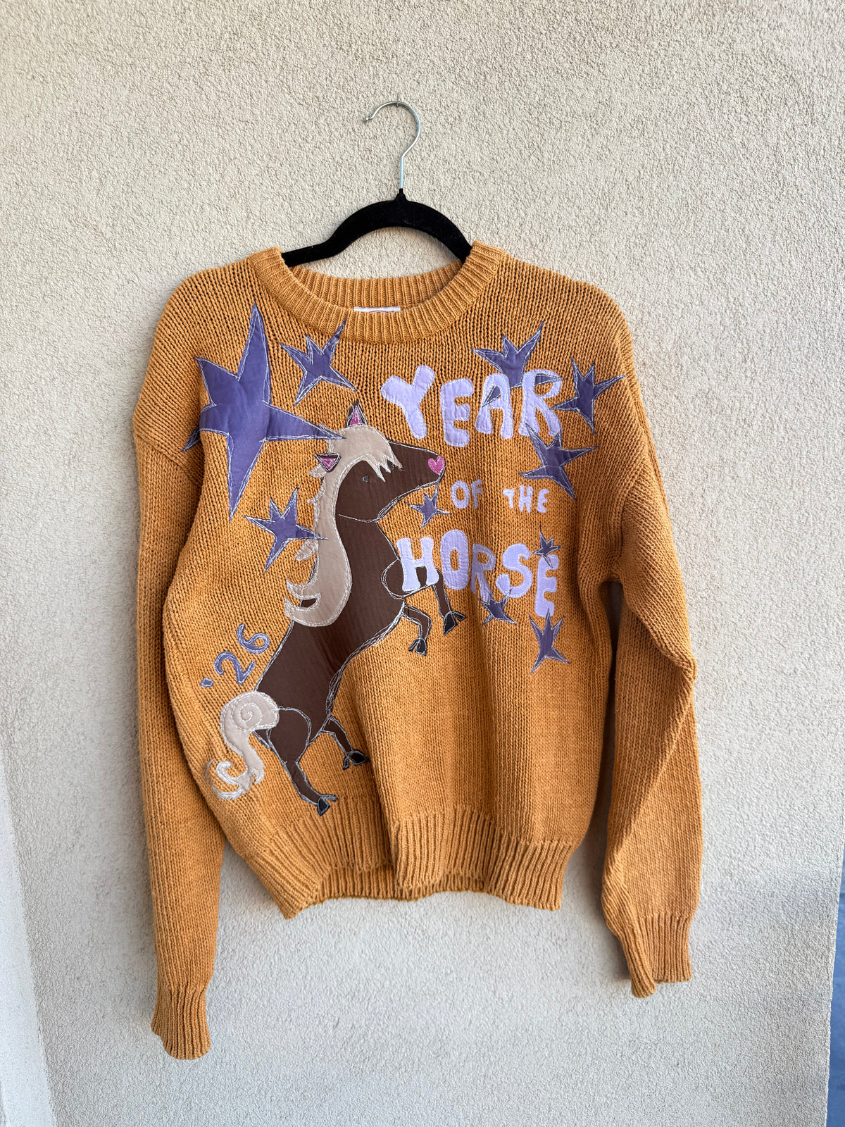 Year of the horse vintage sweater(L)