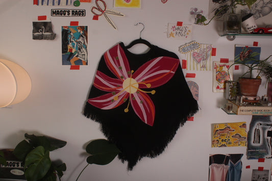 Floral poncho(S/M)