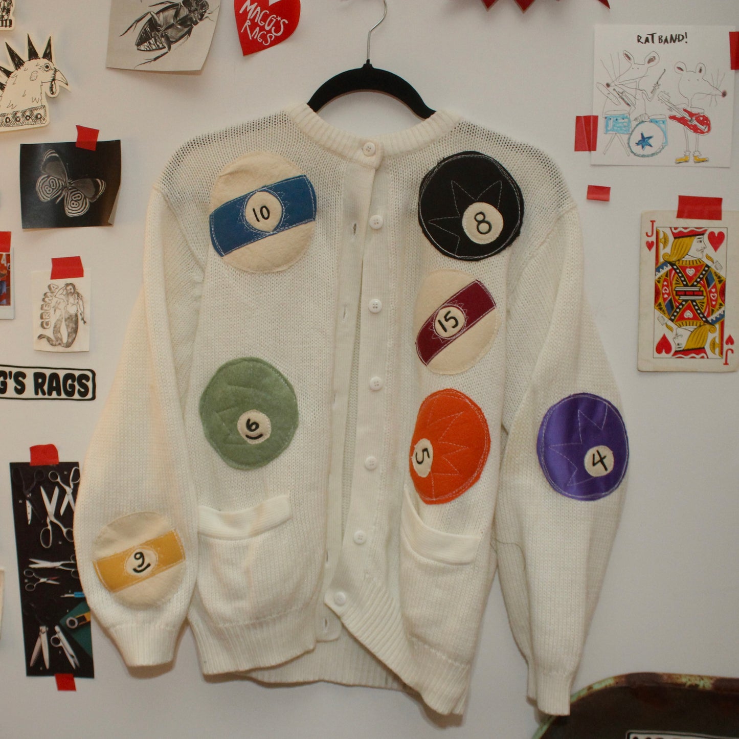 Billiards ball cardigan(large)