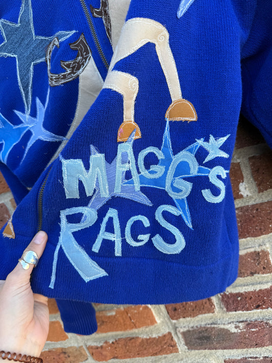 Magg’s Rags horse n’ stars hoodie(large)