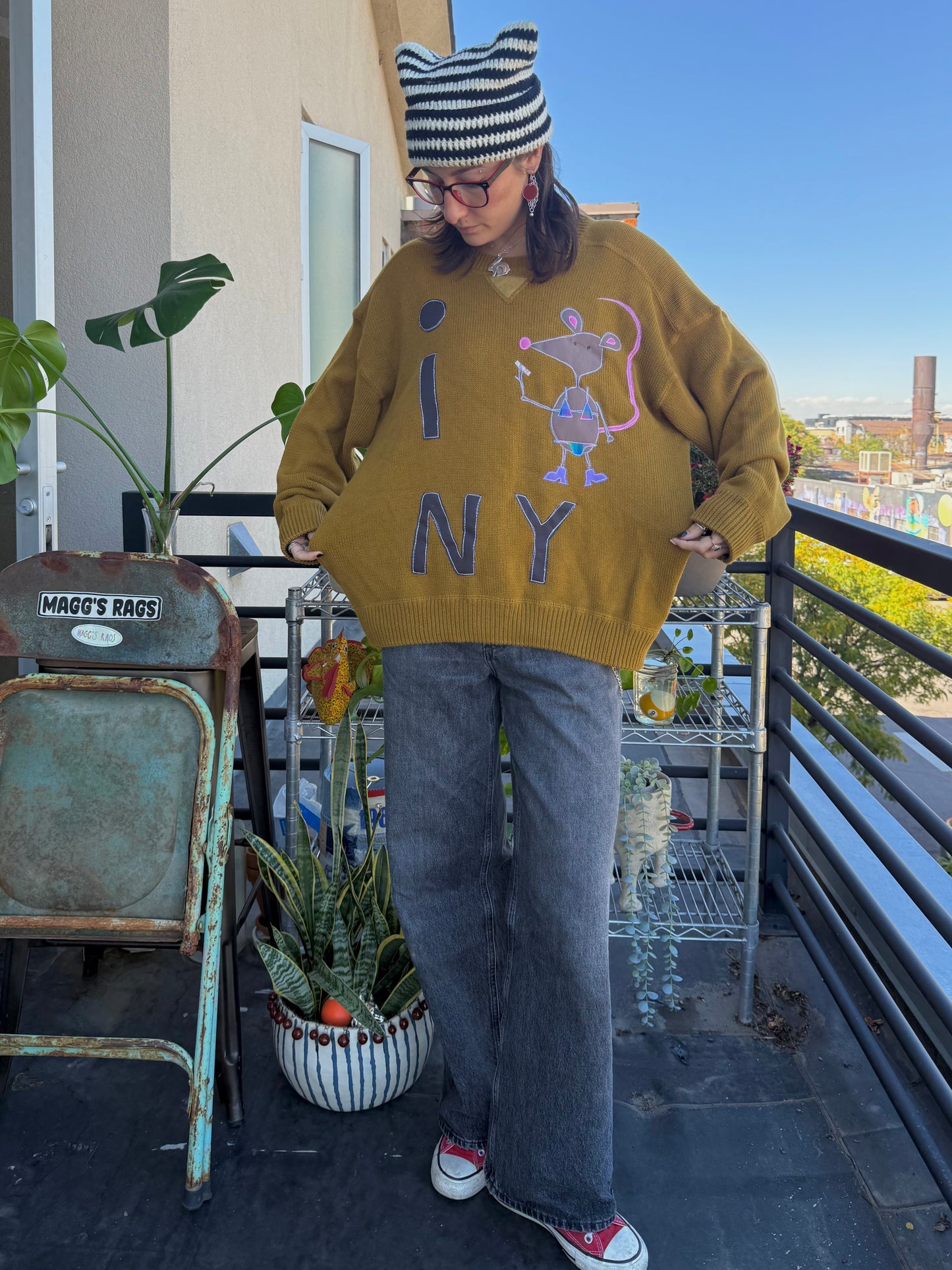 I 🐀 NY sweater(XL)