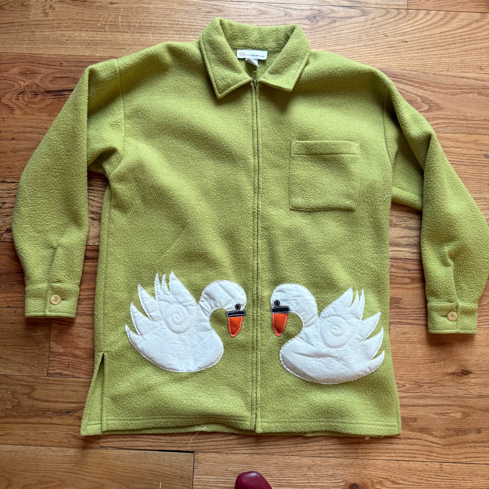 Swans n’ tulips fleece(M/L)