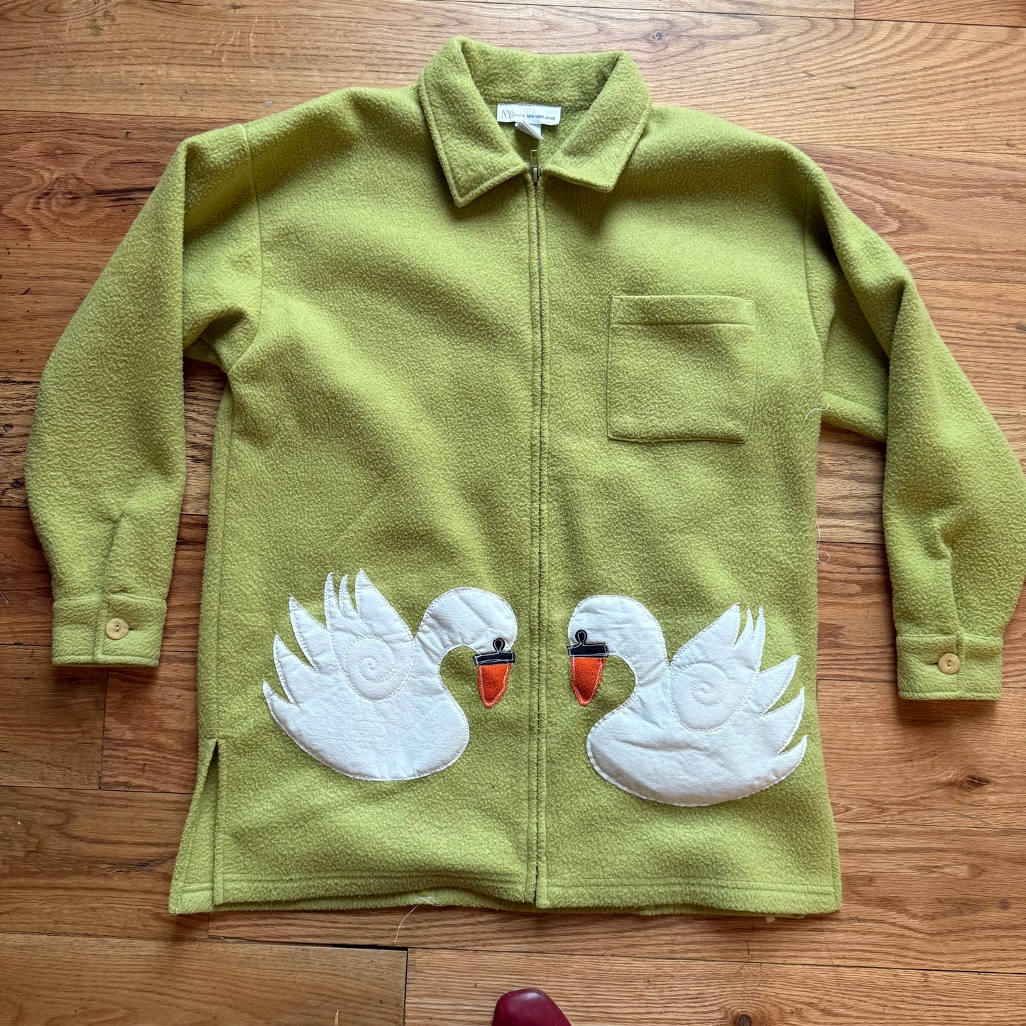 Swans n’ tulips fleece(M/L)