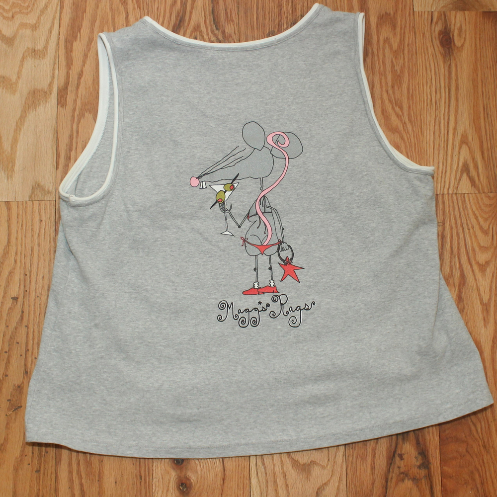 Martini rat front n’ back tank(2XL)