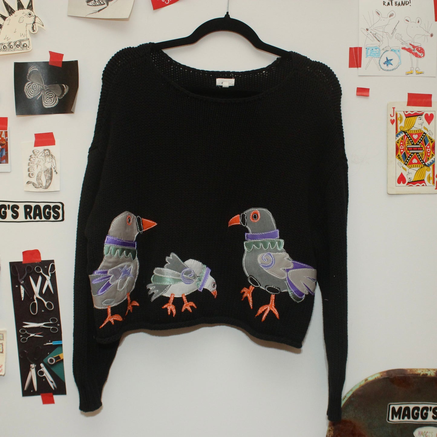 Pigeon x3 sweater(small)