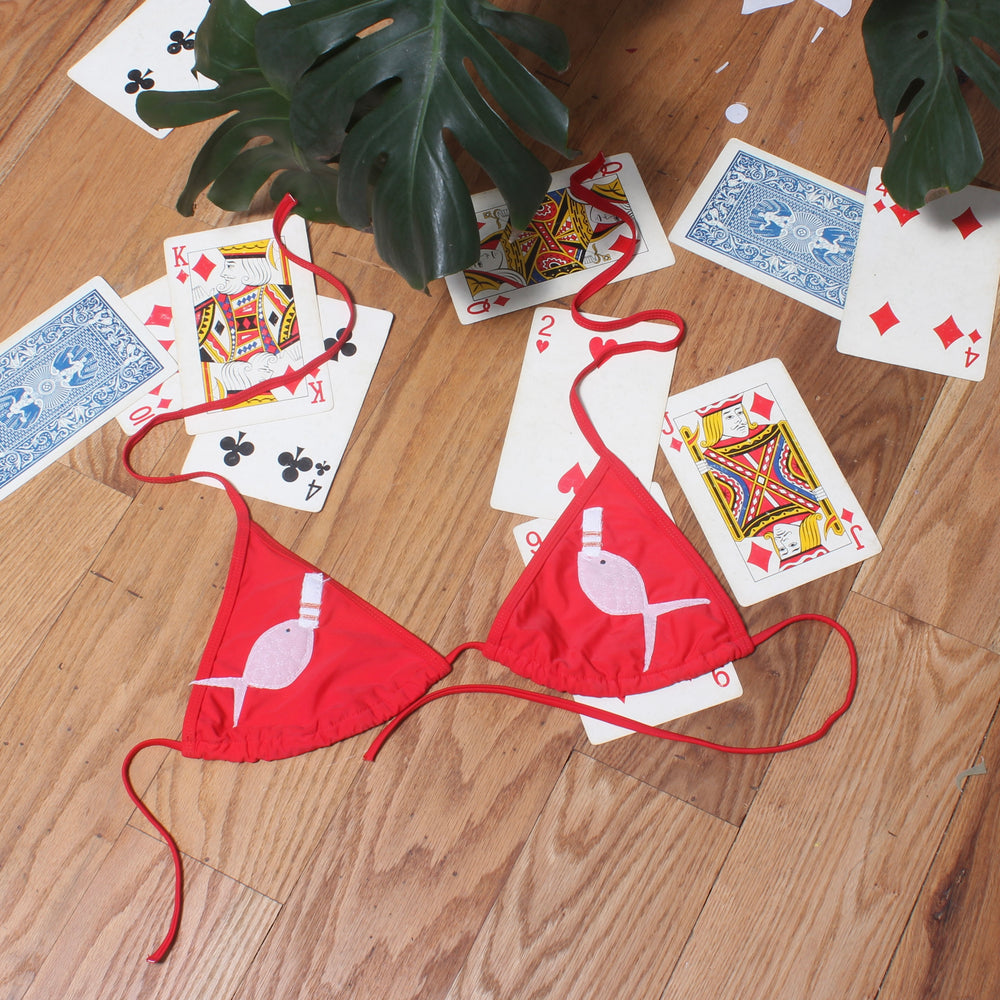 Fish-cig bikini top(medium)
