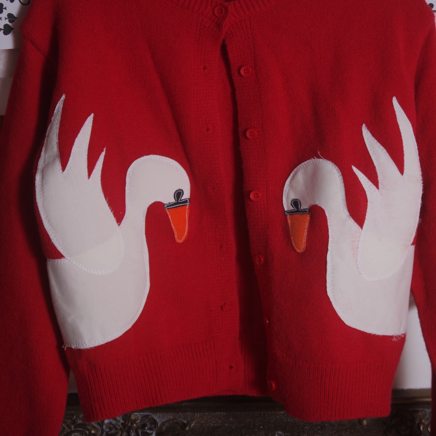 Double swan cardigan(small) - Magg's Rags 