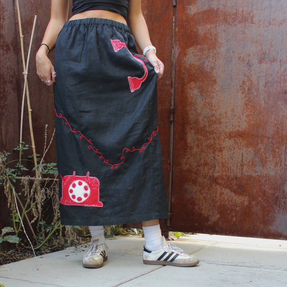 Telephone maxi skirt(M)