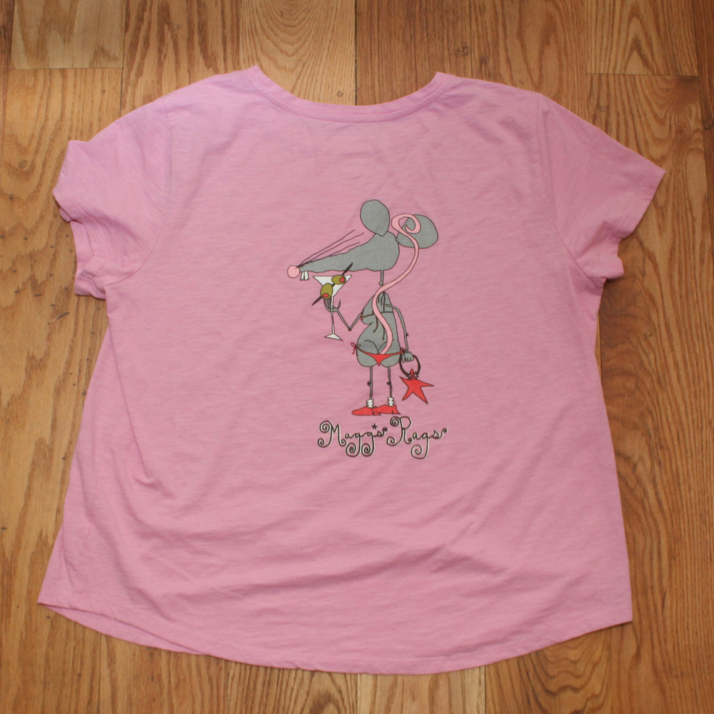 Martini rat front n’ back tee(large)