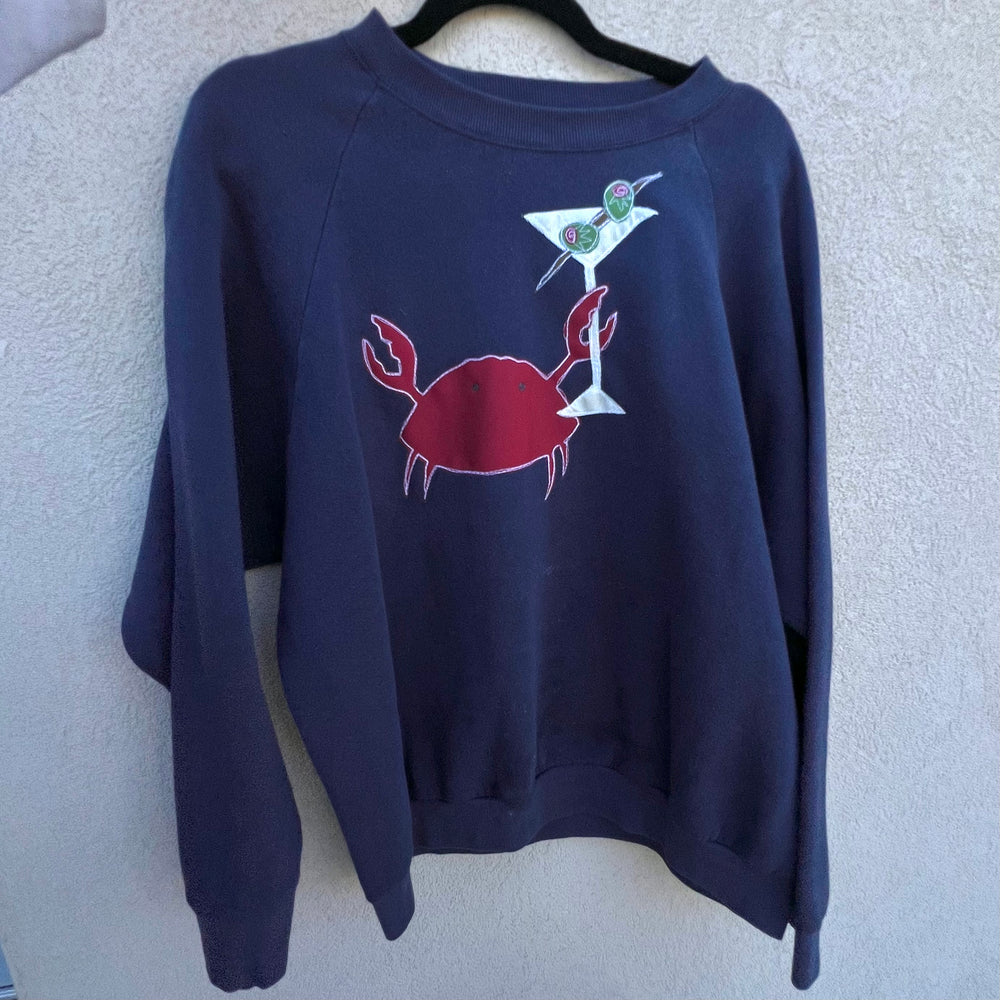 Crab-tini crewneck(large)