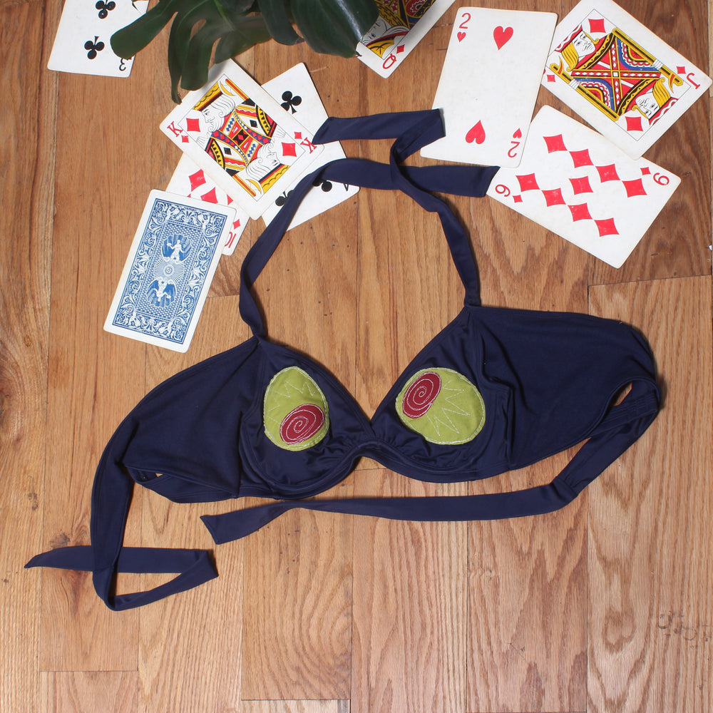 Olive bikini top(XL)