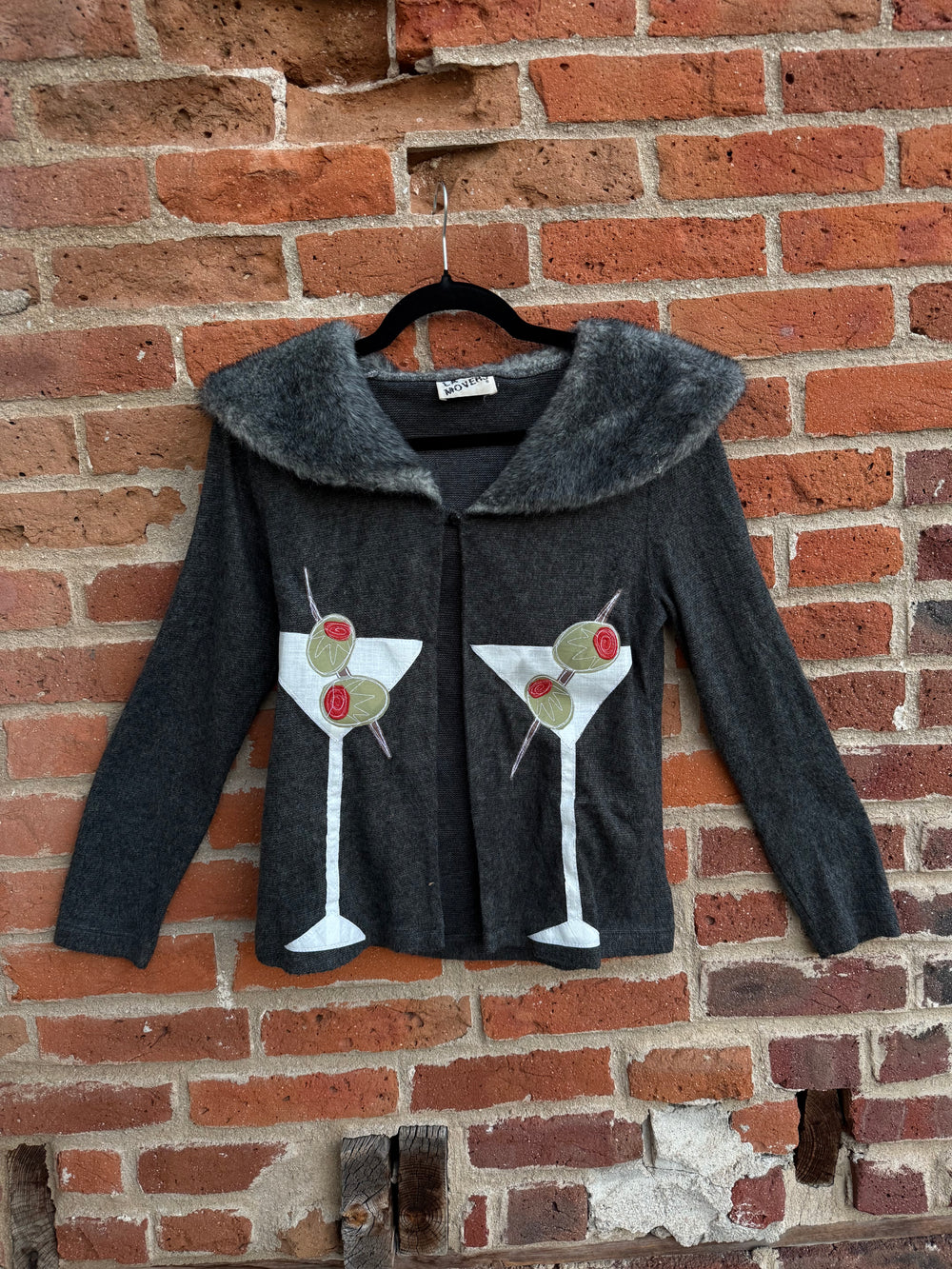 Fur trim martini top(small)