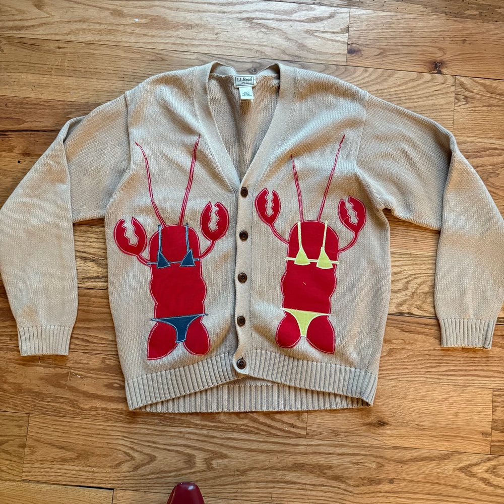 Lobster-kini x 2 cardigan (large)