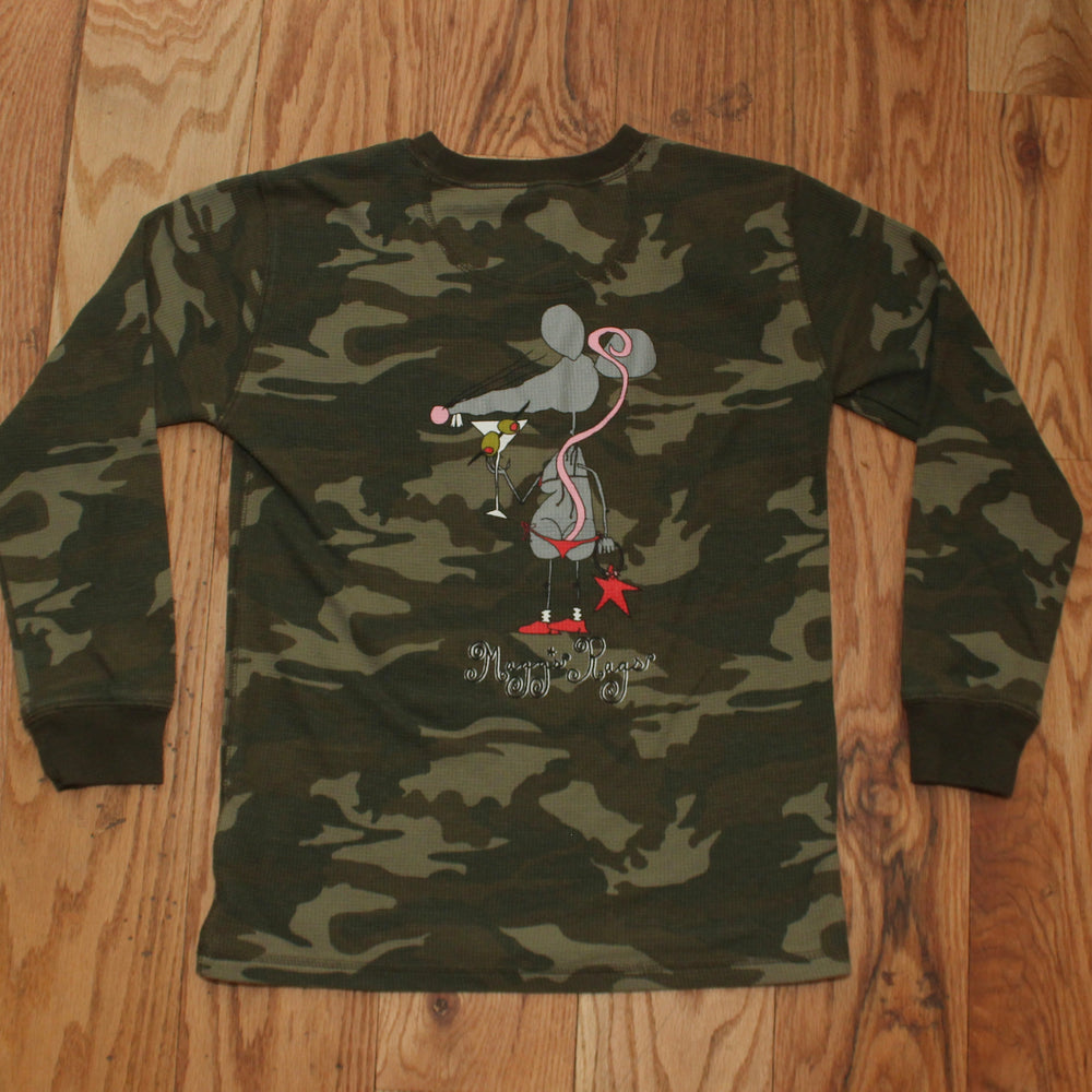 Martini rat front n’ back long sleeve tee(XS)